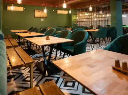 Dining area at The Divine Bite Cafe, Patia