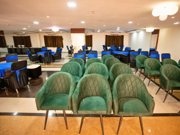 Corporate event under way at Hotel Shubham Grand, Patia