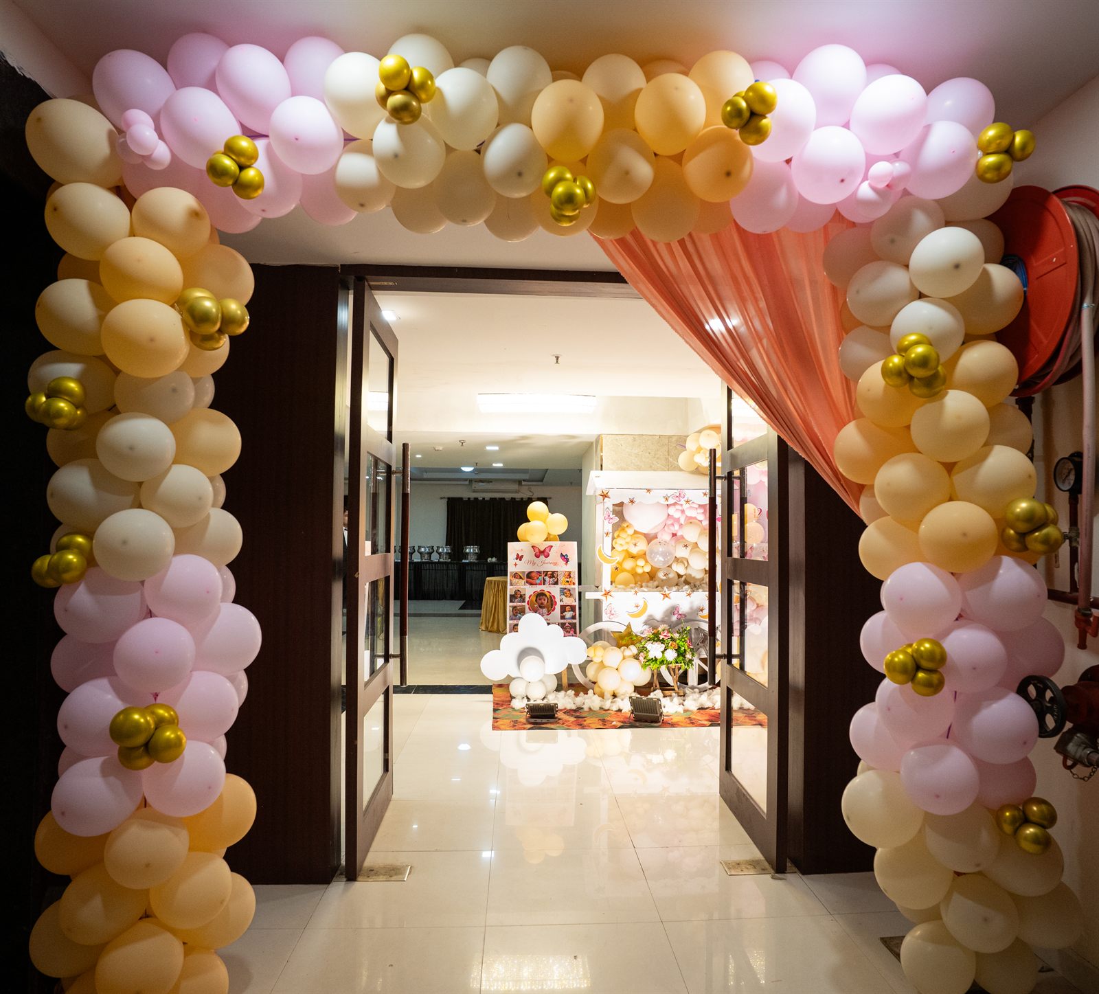 Catering spread at Hotel Shubham Grand, Patia