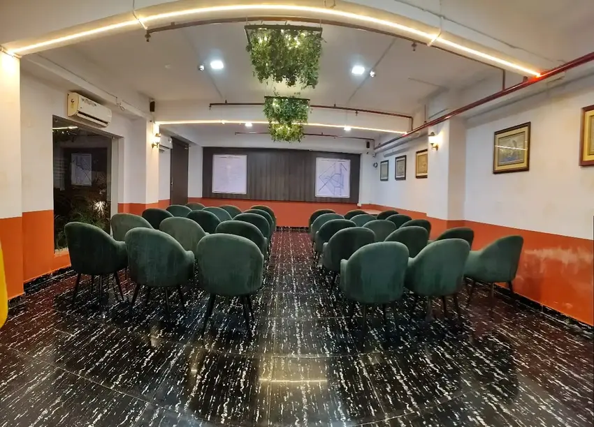 The Silken Hall banquet hall at Hotel Shubham Grand, Patia